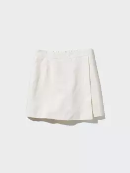 Юбка-Шорты из льна Uniqlo, цвет 01 белый