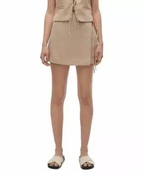 Юбка-шорты Rose Solid с высокой талией и завязками по бокам в стиле Nomad Vero Moda