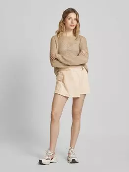 Юбка-шорты с карманом-карго Mango, бежевый