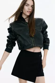 Юбка-Шорты с запахом H&M, черный