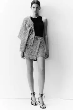 Юбка-Шорты с запахом H&M, черный