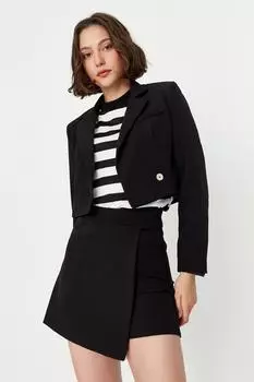 Юбка-шорты Trendyol двубортная, черный