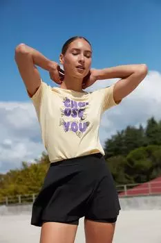 Юбка-шорты Trendyol двухслойная спортивная, черный