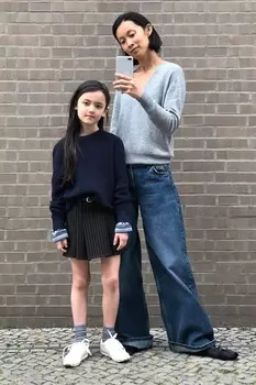 Юбка-шорты в полоску ZARA, черный