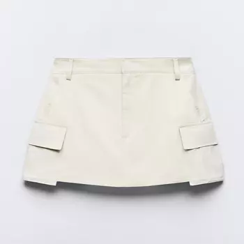 Юбка-шорты Zara Skort With, белый