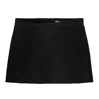 Юбка-шорты Zara Split, черный