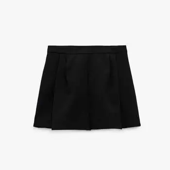 Юбка-шорты Zara Сulottes, черный