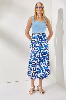 Юбка - Синяя - Миди Olalook, синий