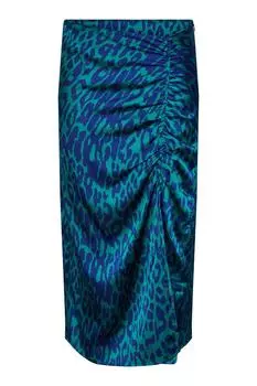 Юбка - Синяя - Миди PIECES, синий
