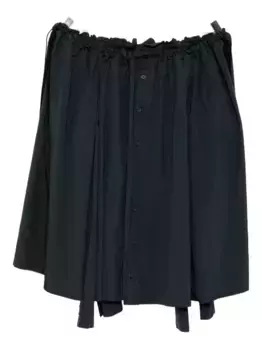 Юбка со сборками Yohji Yamamoto, зеленый