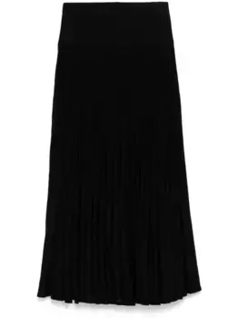 Юбка со складками Alaa, черный