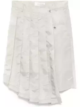 Юбка со складками Feng Chen Wang, серый