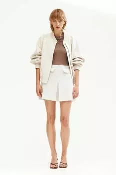 Юбка со складками H&M, бежевый