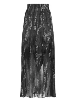 Юбка со складками и эффектом металлик Missoni, черный