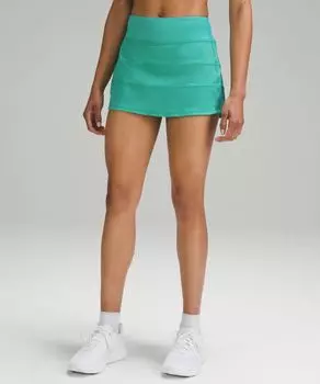 Юбка со средней посадкой Pace Rival Lululemon, зеленый