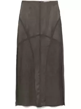 Юбка со вставками YEHUAFAN, нейтральный