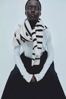 Юбка-Солнце с завязками H&M, черный