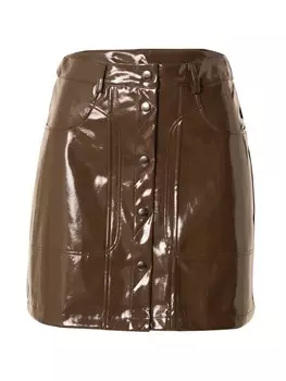Юбка Somethingnew HELLA, коричневый