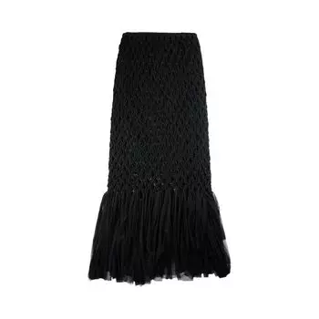 Юбка Song for the Mute Macrame Skirt 'Black', черный