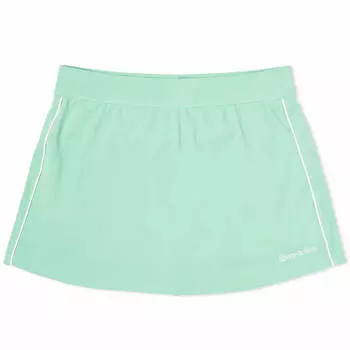 Юбка Sporty & Rich Serif Logo Court, бирюзовый