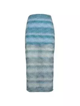 Юбка стандартного кроя Acanfora, синий