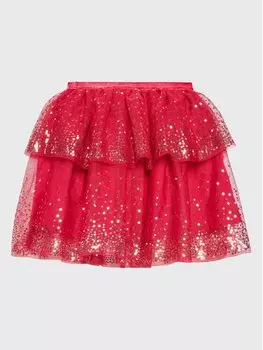 Юбка стандартного кроя Cotton On Kids, красный