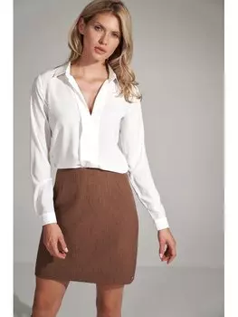 Юбка стандартного кроя Figlfigl, коричневый