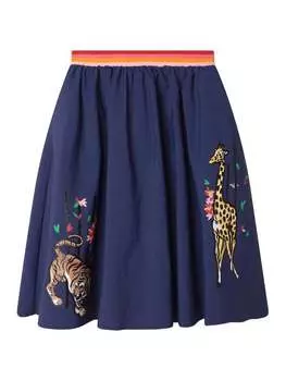 Юбка стандартного кроя Kenzo Kids, синий