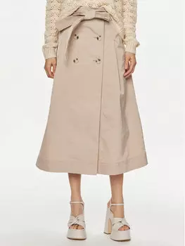 Юбка стандартного кроя Max&Co., бежевый