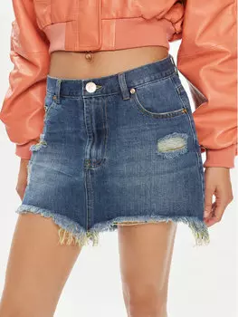 Юбка стандартного кроя One Teaspoon, синий