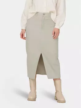 Юбка стандартного кроя Only, бежевый