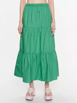 Юбка стандартного кроя Tommy Jeans, зеленый