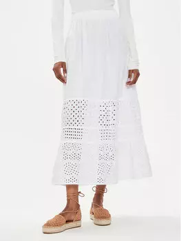 Юбка стандартного кроя United Colors Of Benetton, белый