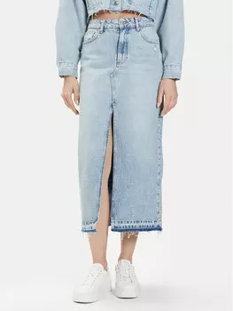 Юбка стандартного кроя United Colors Of Benetton, синий