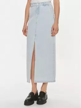 Юбка стандартного кроя Vila, синий