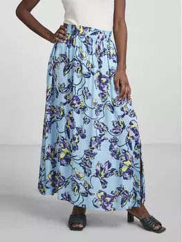 Юбка стандартного кроя Yas, синий