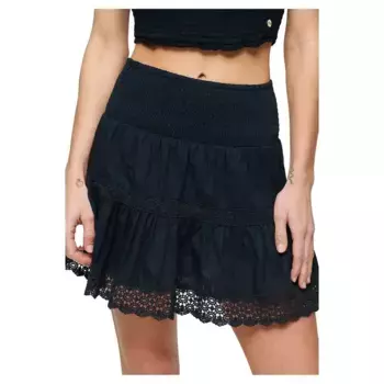 Юбка Superdry Ibiza Lace Mix short skirt, синий