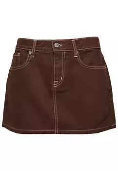 Юбка Superdry Skirt, темно-коричневый