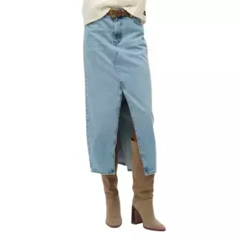 Юбка Superdry Split Long, синий