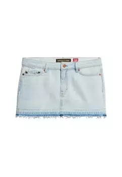 Юбка Superdry, светло-синий
