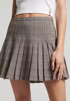 Юбка Superdry VINTAGE, винтажная розовая клетка