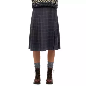 Юбка Superdry W7210366A midi skirt, серый