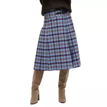 Юбка Superdry W7210366A midi skirt, синий