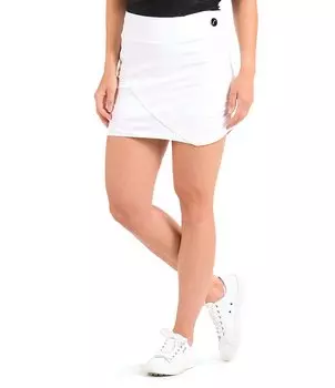 Юбка SwingDish Olivia со сборками по бокам, белый