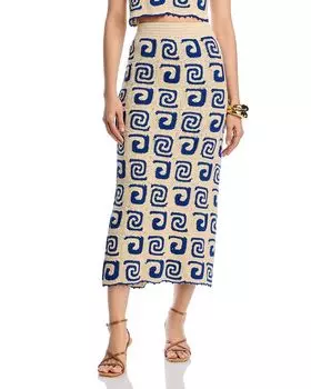 Юбка-свитер Ана RHODE, слоновая кость/кремовый