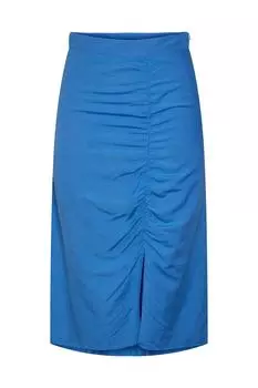 Юбка - Темно-синий - Миди PIECES, темно-синий