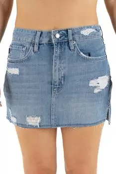 Юбка - Темно-синий - Мини SUPERDRY, темно-синий