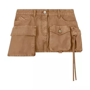 Юбка The Attico Fay Mini Skirt, цвет Cachi