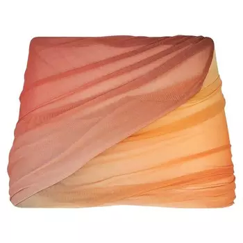 Юбка The Attico Mini Skirt, цвет Red/Orange/Brown/White