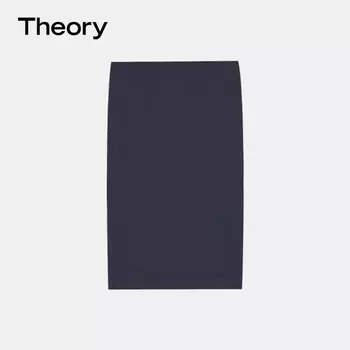 Юбка Theory с высокой талией, темно-серый